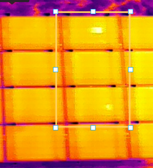 Thermal hotspots caused by bird excrement