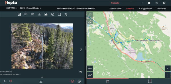 Drone-based smart grid inspection in Norway